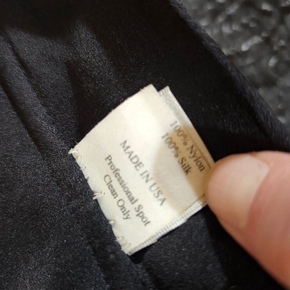 Monique Lhuillier Womens 6 Black Strapless Peplum Top Beaded Textured Zip USA - Picture 10 of 14